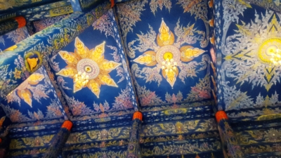 Blue Temple ceiling